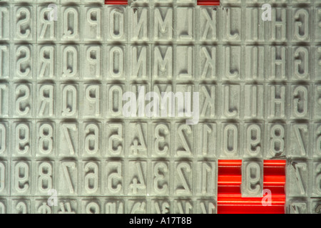 Rubber stamp letters Stock Photo - Alamy