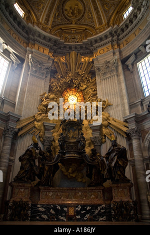 High altar of St. Peter’s Basilica in the Vatican Stock Photo - Alamy