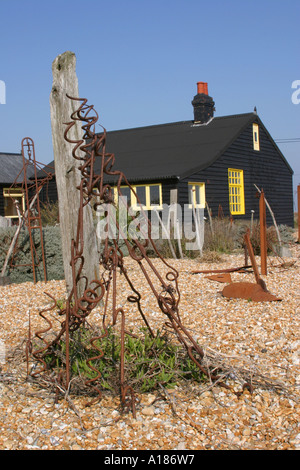Prospect Cottage former home of the late film director Derek Jarman, Dungeness Kent South East England Stock Photo