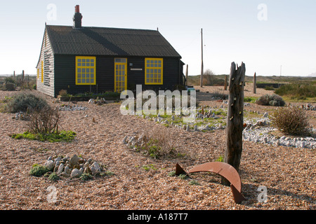 Prospect Cottage former home of the late film director Derek Jarman Dungeness Kent South East England Stock Photo