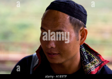 2007 Hmong Man Wearing Traditional Clothing Sapa Vietnam Stock Photo