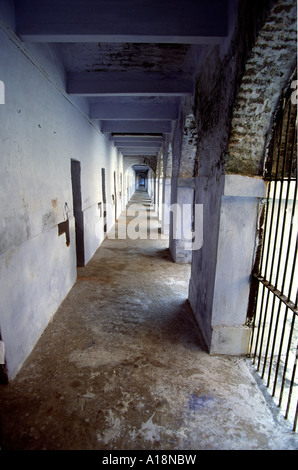 India South Andaman Island Port Blair Cellular Jail National Memorial inside wing Stock Photo