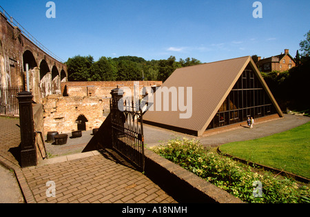 UK Shropshire Ironbridge Coalbrookdale site of Abraham Darbys original furnace Stock Photo