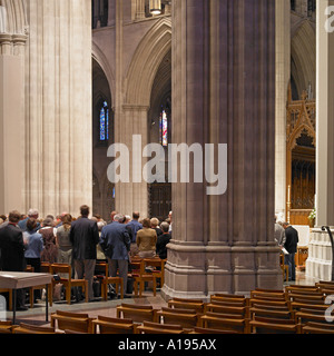 Religious service at Washington National Cathedral Stock Photo