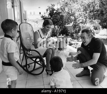 ANTHONY QUINN and family in 1966 in Durango, Mexico - see Description ...