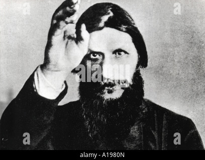 GRIGORI RASPUTIN 1871 to 1916 - Russian peasant and self styled religious leader Stock Photo