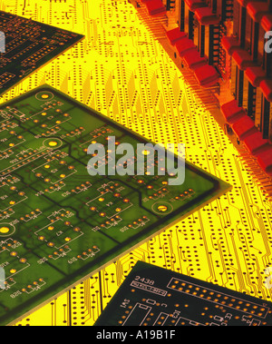 Electronics - Printed Circuit Boards Stock Photo