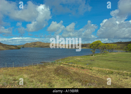 Loch Kernsary nr Poolewe Wester Ross Highland Stock Photo