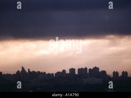 Air pollution over Sao Paulo Brazil Stock Photo - Alamy