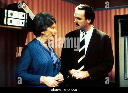 Fawlty Towers TV Series Year 1975 1979 Directors John Howard Davies and Bob Spiers John Cleese Stock Photo