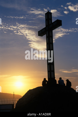 Almunecar province of Granada Andalusia Spain sunset at the beach San Christobal Stock Photo