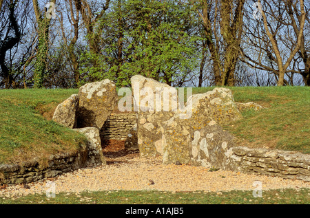 Nympsfield Long Barrow Dursley Gloucestershire Stock Photo