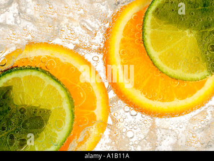 orange and lime slices 2 Stock Photo