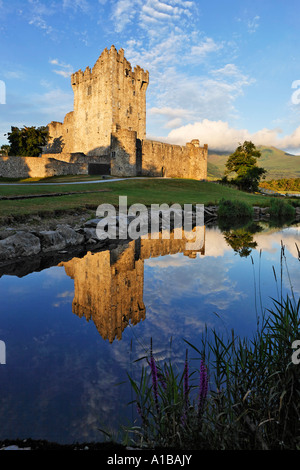 Ross castle at the Lough Lane, Killarney National Park, Killarney, Kerry, Ireland Stock Photo