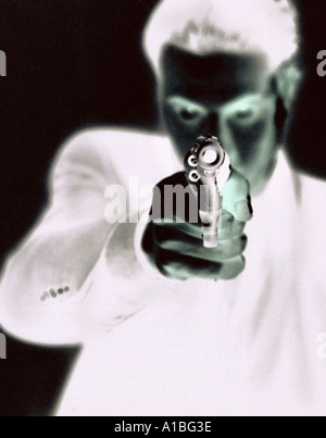 Gun crime Stock Photo