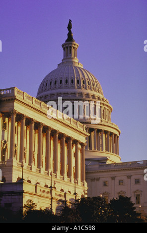 U Capitol building with Senate side of building in foreground Washington DC Architecture Government Tourism Stock Photo