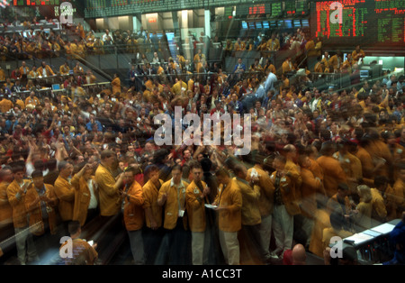 brokers stock exchange chicago trade traders market Stock Photo