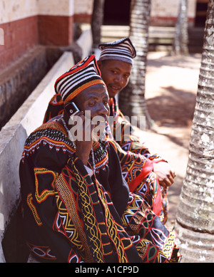 African man using mobile phone Stock Photo