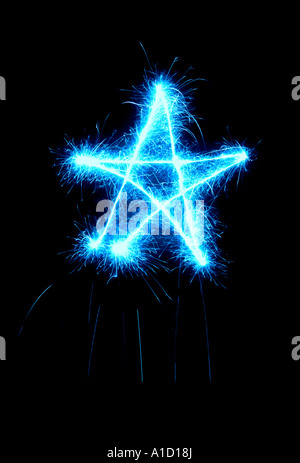 Sparkling star Stock Photo