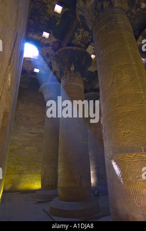 geography / travel, Egypt, Edfu, temple of Horus (Hor), Ptolemaic Stock ...