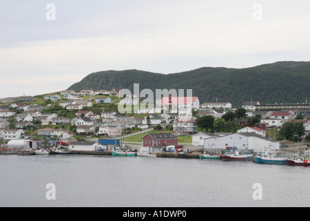 The fishing village of Harbour Breton on the SW coast of Newfoundland Stock Photo