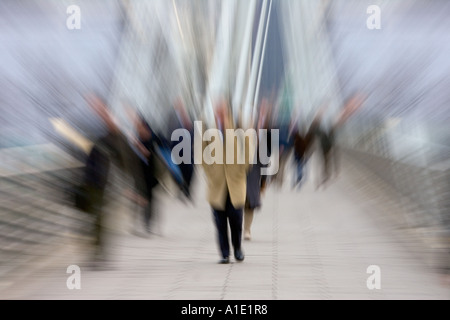 Commuters in London England United Kingdom Stock Photo