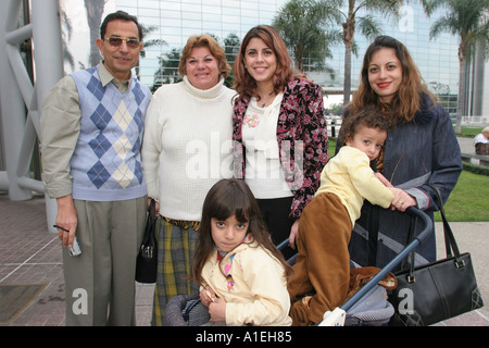 California Garden Grove,Crystal Cathedral,Christian Egyptian,family families parent parents child children,mother mom,father dad,visitors travel trave Stock Photo