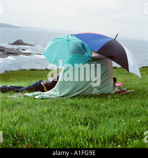 Keeping warm Stock Photo