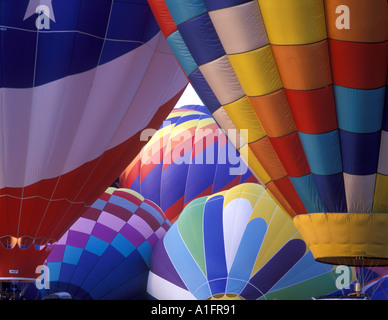 Hot Air Balloon Rainbow Stock Photo - Alamy