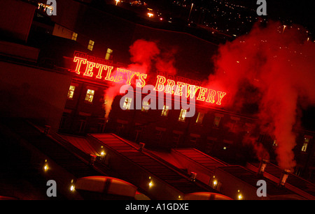 The Tetley’s brewery, located in Leeds, UK Stock Photo