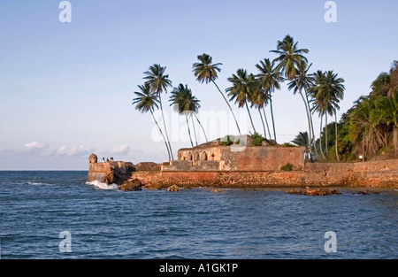 Old Tapirandu Fortress 1630 XVII century Morro de São Paulo state of Bahia Brazil Stock Photo