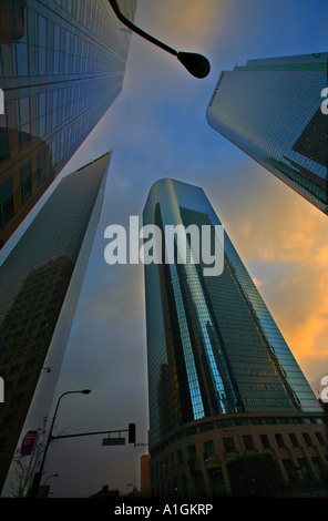 Buildings On Main Street Downtown Los Angeles Los Angeles County California United States Stock Photo