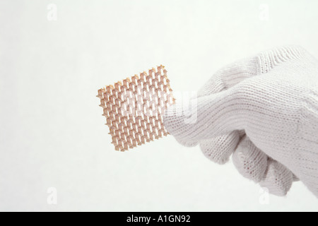 aramid fiber phenolic resin honeycomb sheet core material Stock Photo