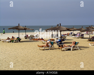 Beach near Senegambia Hotel Kololi The Gambia Stock Photo