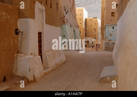 old town of Shibam Wadi Hadramaut Yemen Stock Photo