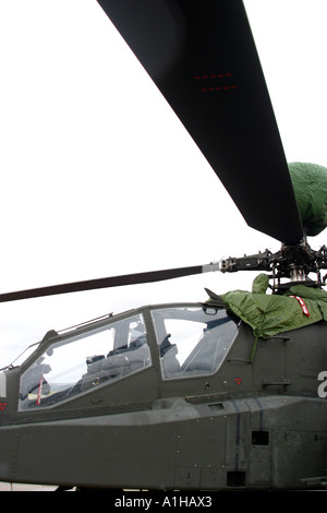 Apache Rotor System Rotor blades and cockpit of Apache attack helicopter Stock Photo - Alamy