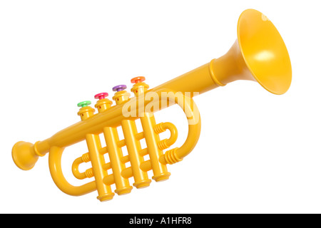 Toy trumpet Stock Photo