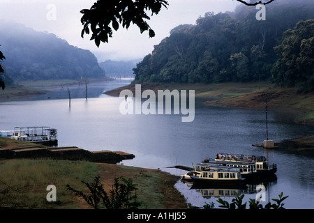 Periyar Wildlife Sanctuary near Thekkady Kerala Southern India Stock Photo