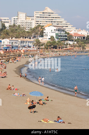 Benalmadena Costa Costa del Sol Spain Playa Santa Ana Stock Photo