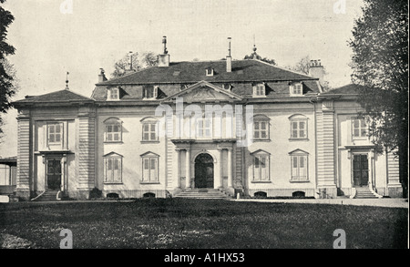 Voltaire s home at Ferney, Switzerland. Voltaire, penname of Francois Marie Arouet, 1694 - 1778.  French writer and philosopher Stock Photo