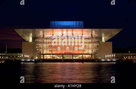 Copenhagen Opera House seen from Amalienborg Stock Photo
