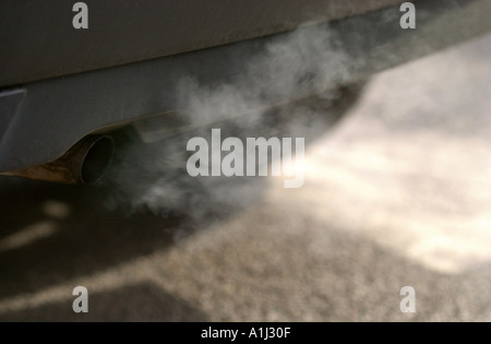 A CAR EXHAUST Stock Photo