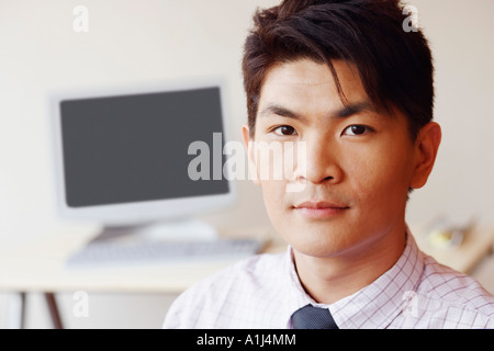 Portrait of a businessman in an office Stock Photo