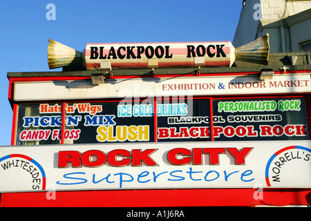 Rock City superstore, Blackpool, Lancashire Stock Photo