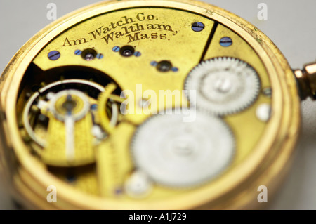 Close up of an old pocket watch Stock Photo