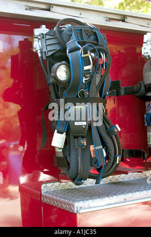 Fire Department Brush Truck Detail Stock Photo