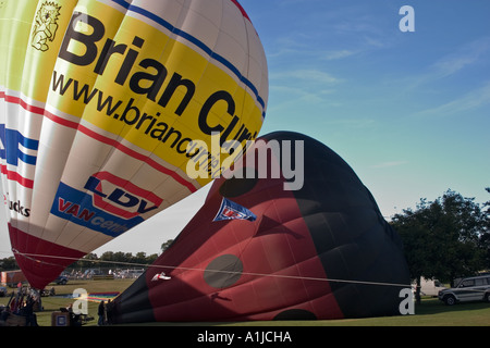 Inflating Balloons Stock Photo