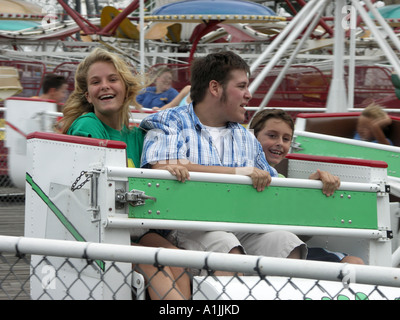 Amusement Park Ride Stock Photo