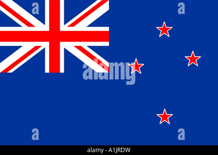 New Zealand national flag Stock Photo