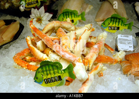 Alaskan King Crab legs Stock Photo